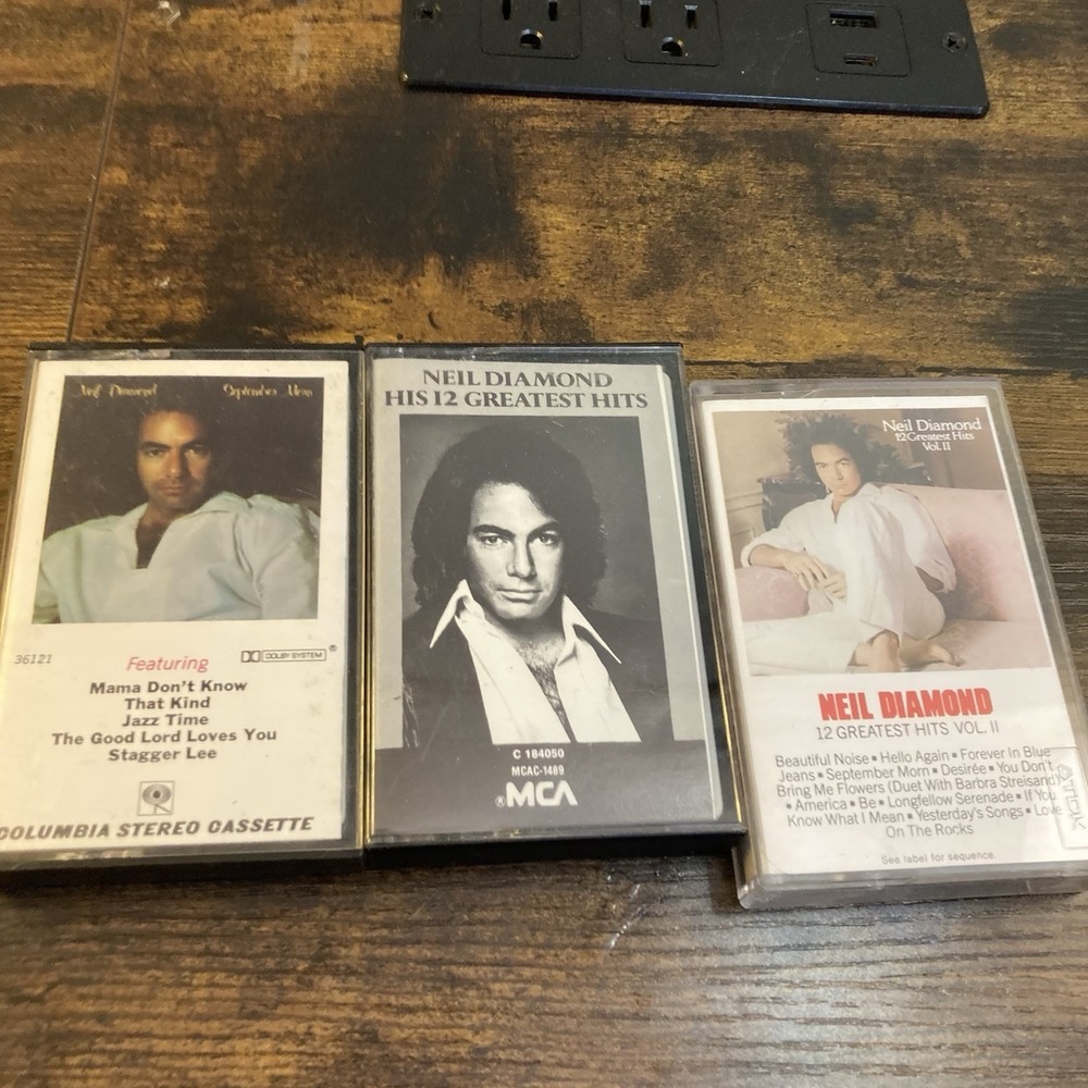 Neil Diamond Lot of 3 Cassette Tapes Greatest Hits I & 2 + September Morn - Picture 2 of 3